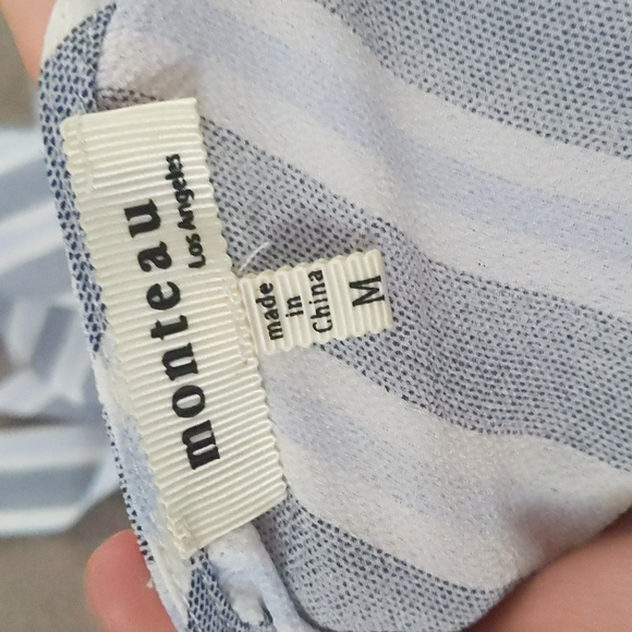 Blue Boho Drawstring Dress - Picture 2 of 2